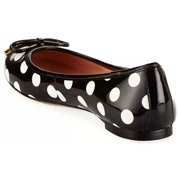 Polka Dot Round Toe Ballet Slip On Flats Pumps - Picture 2 of 7